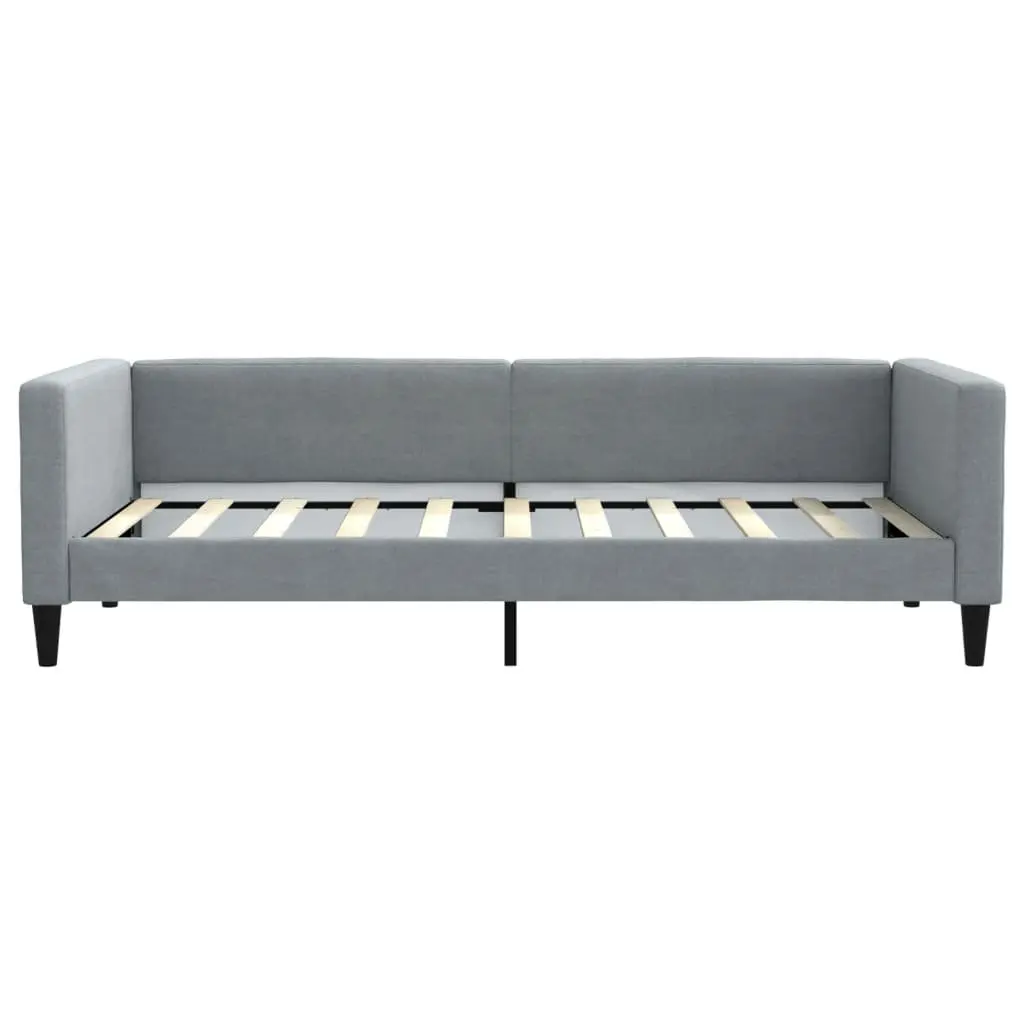 Grey Day Bed Sofa Couch 90x190 cm for Guests