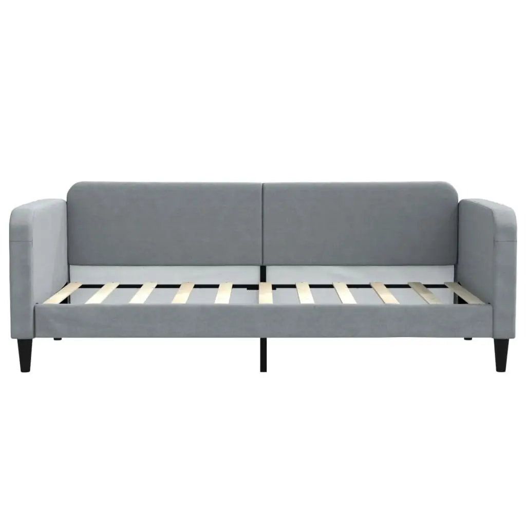 Grey Upholstered Day Bed Sofa Bed 90x190 cm