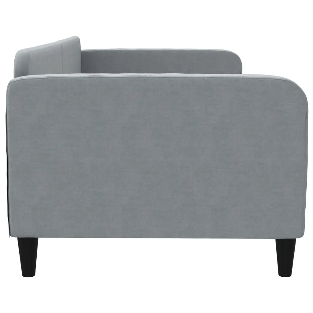 Grey Upholstered Day Bed Sofa Bed 90x190 cm