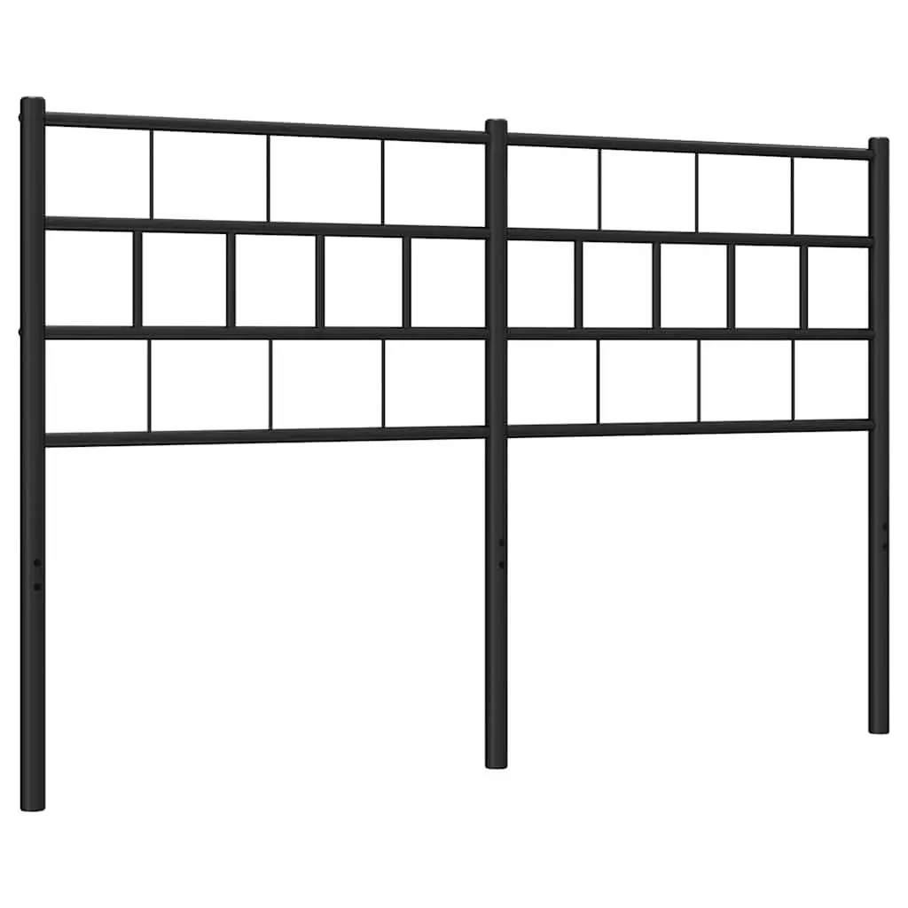 Metal Headboard 135 cm Black Bed Header Bedroom Furniture Stylish Design