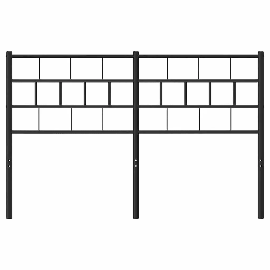 Metal Headboard 135 cm Black Bed Header Bedroom Furniture Stylish Design