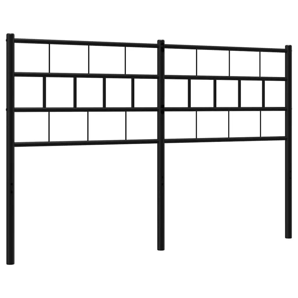 Metal Headboard 135 cm Black Bed Header Bedroom Furniture Stylish Design