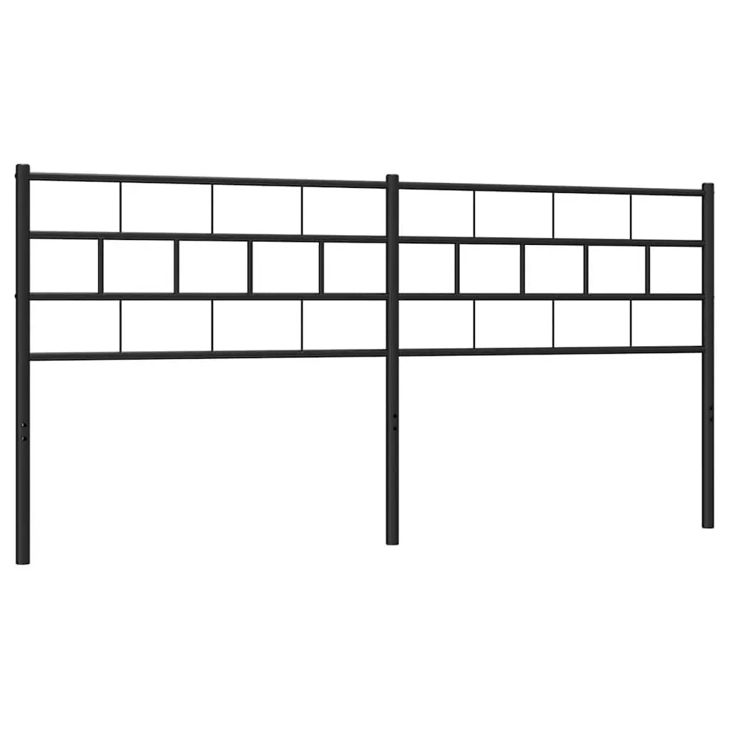 Black Metal Headboard for 180cm Bed Frames