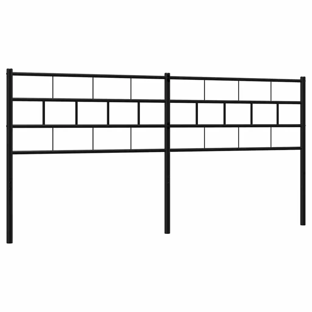 Black Metal Headboard for 180cm Bed Frames