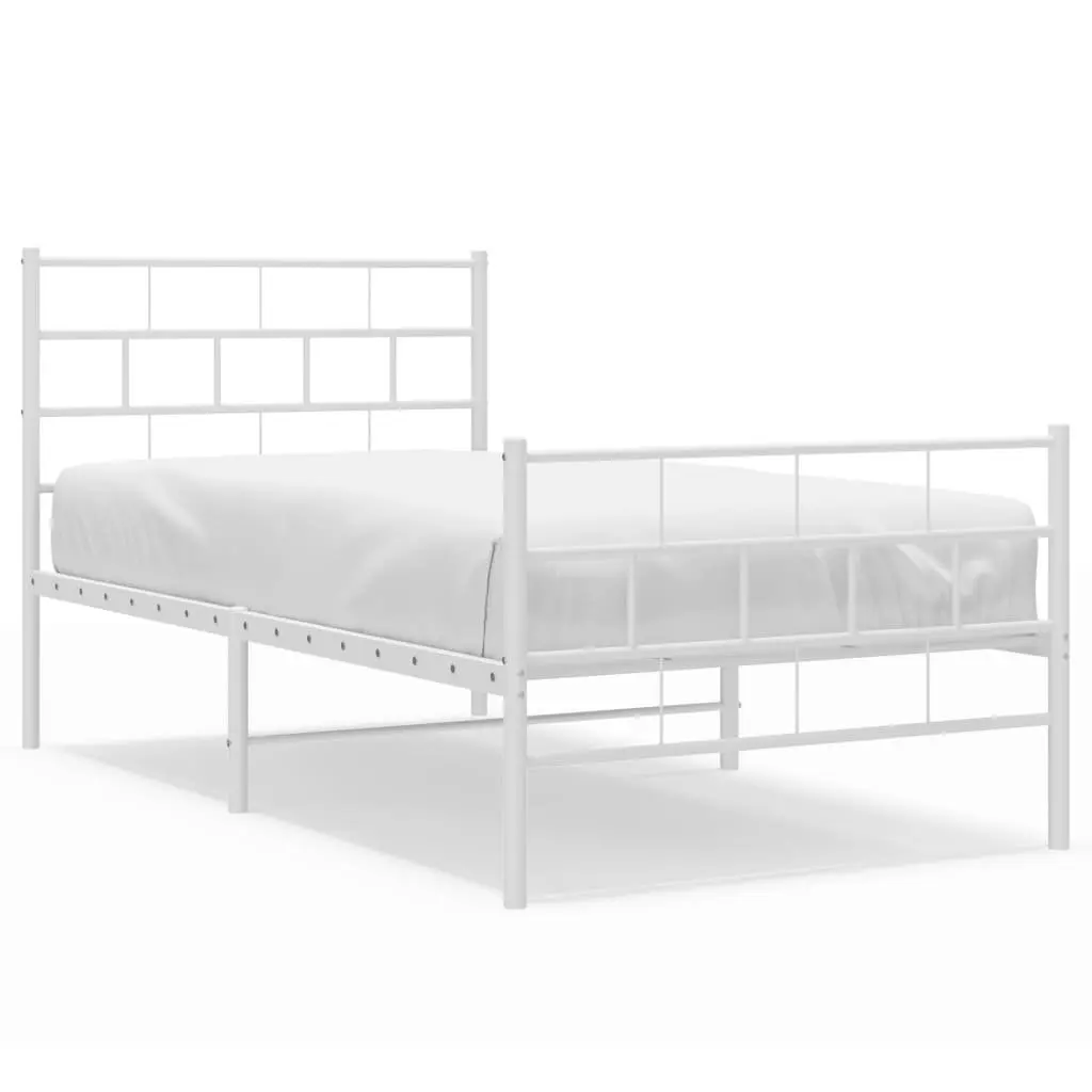 Powder Coated Steel King Single Metal Bed Frame