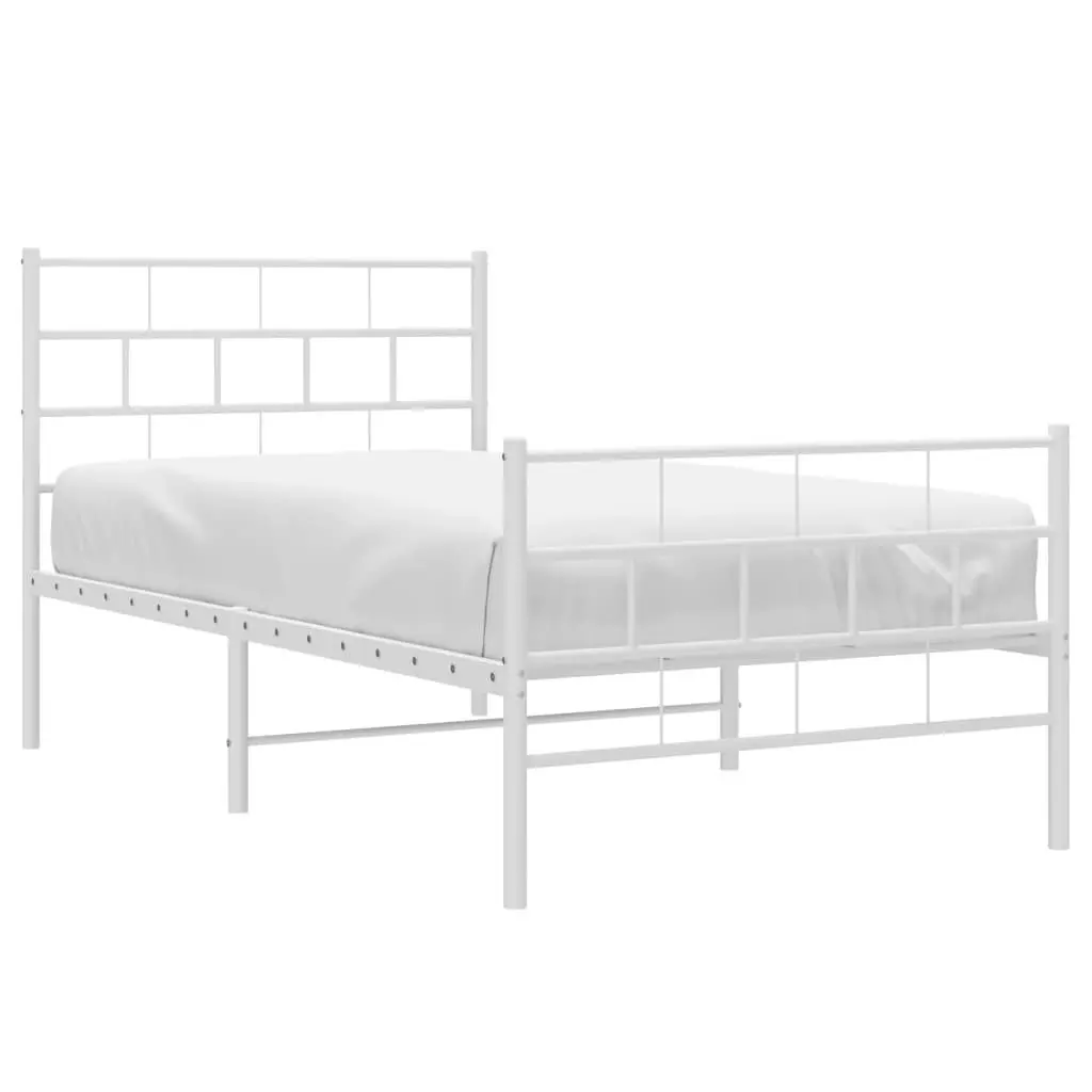 Powder Coated Steel King Single Metal Bed Frame