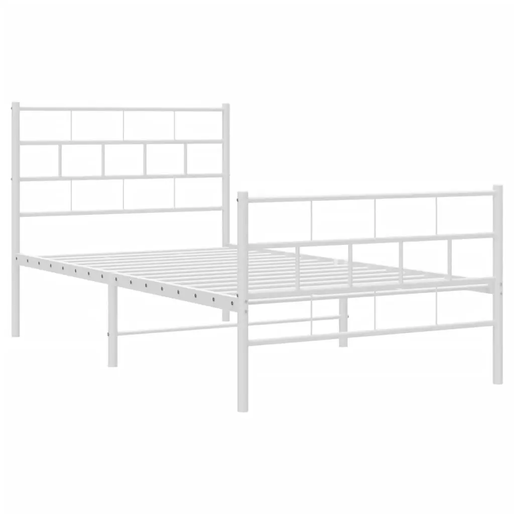 Powder Coated Steel King Single Metal Bed Frame