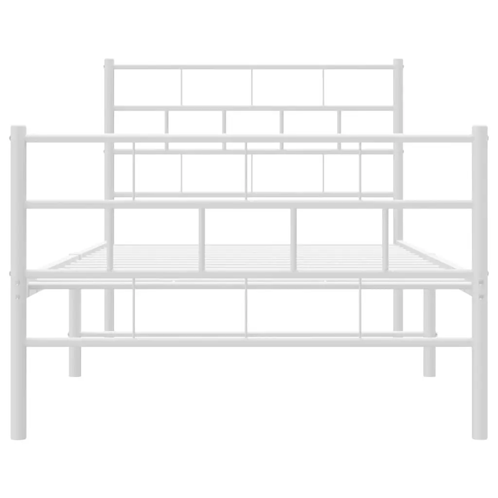 Powder Coated Steel King Single Metal Bed Frame