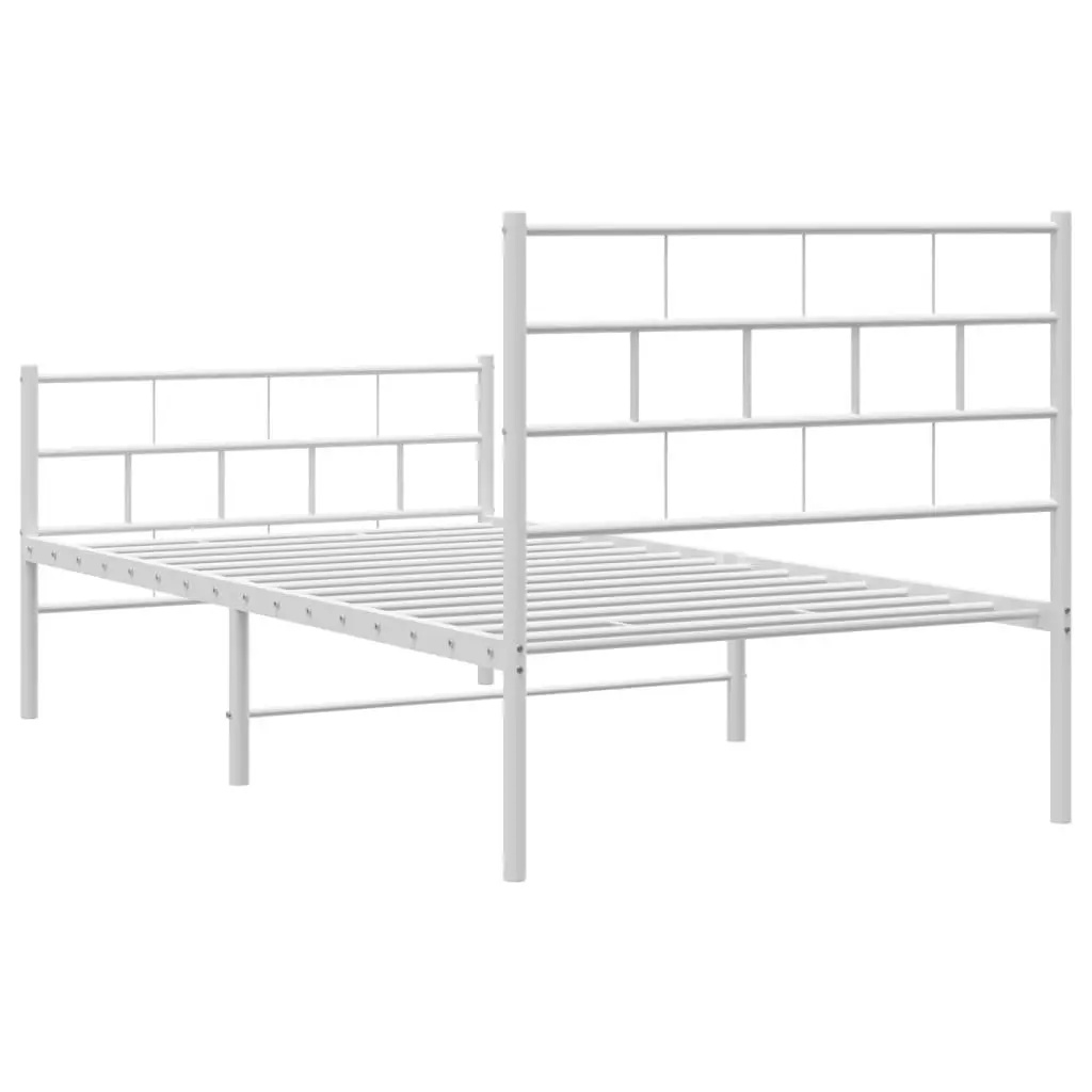 Powder Coated Steel King Single Metal Bed Frame