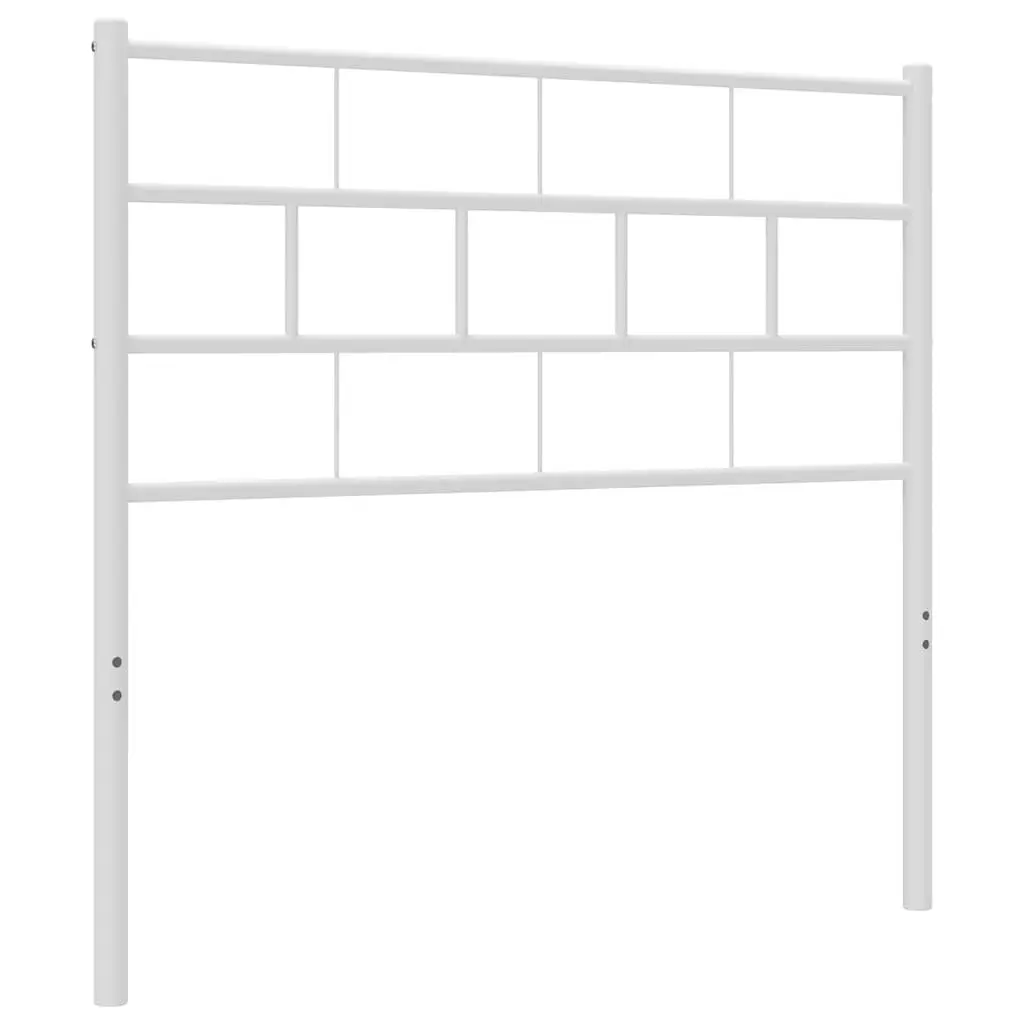 White Metal Headboard 107cm for Bed Frames