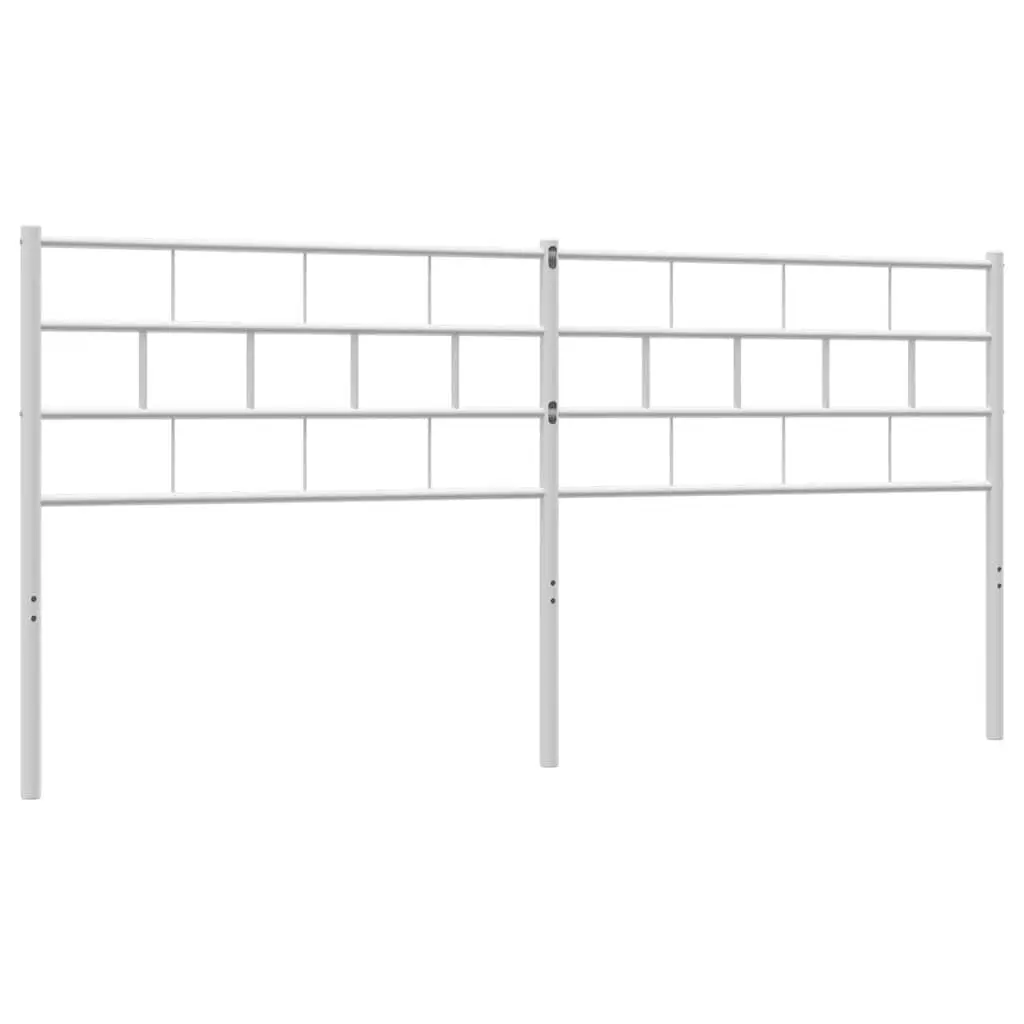 White Metal Headboard 180cm for Bed Frame