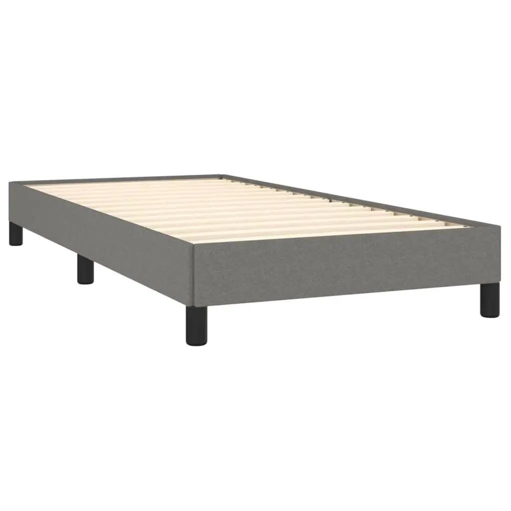 King Single Bed Frame in Grey Fabric Upholstery