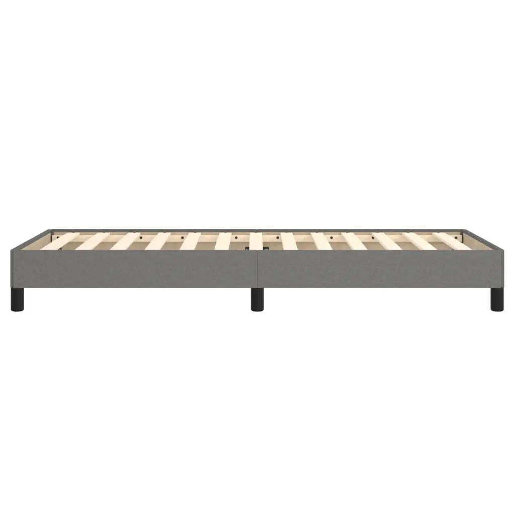 King Single Bed Frame in Grey Fabric Upholstery