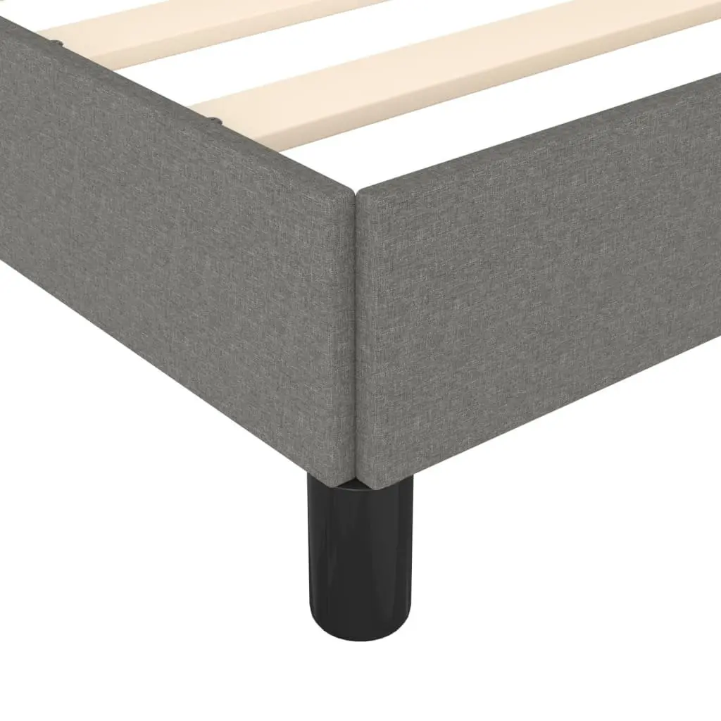 King Single Bed Frame in Grey Fabric Upholstery