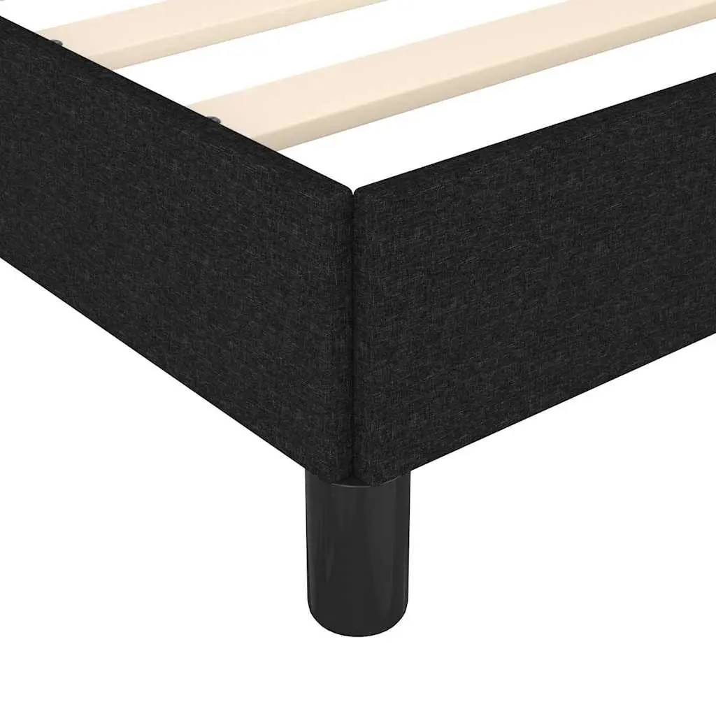 Black Fabric King Single Bed Frame for Comfort