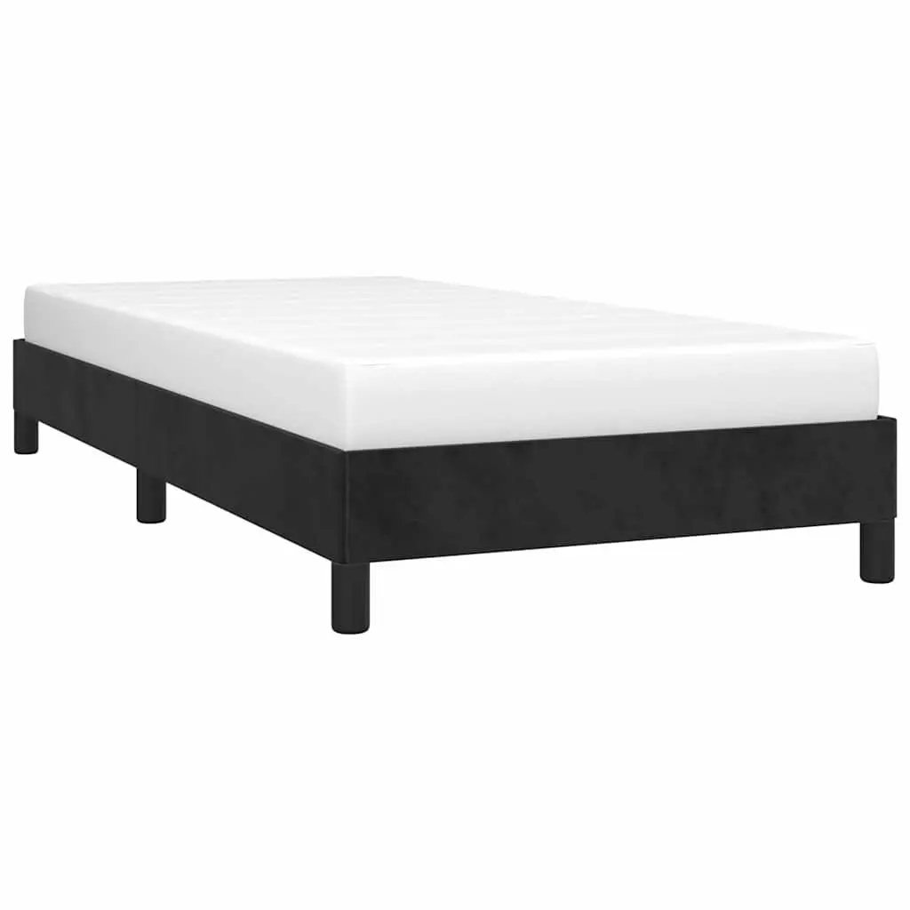Black Velvet King Single Bed Frame for Comfort