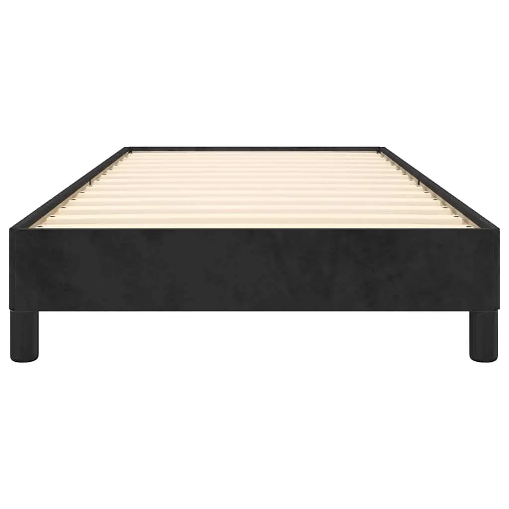 Black Velvet King Single Bed Frame for Comfort
