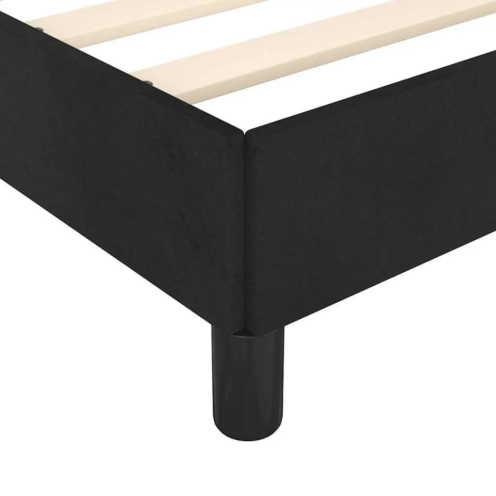 Black Velvet King Single Bed Frame for Comfort