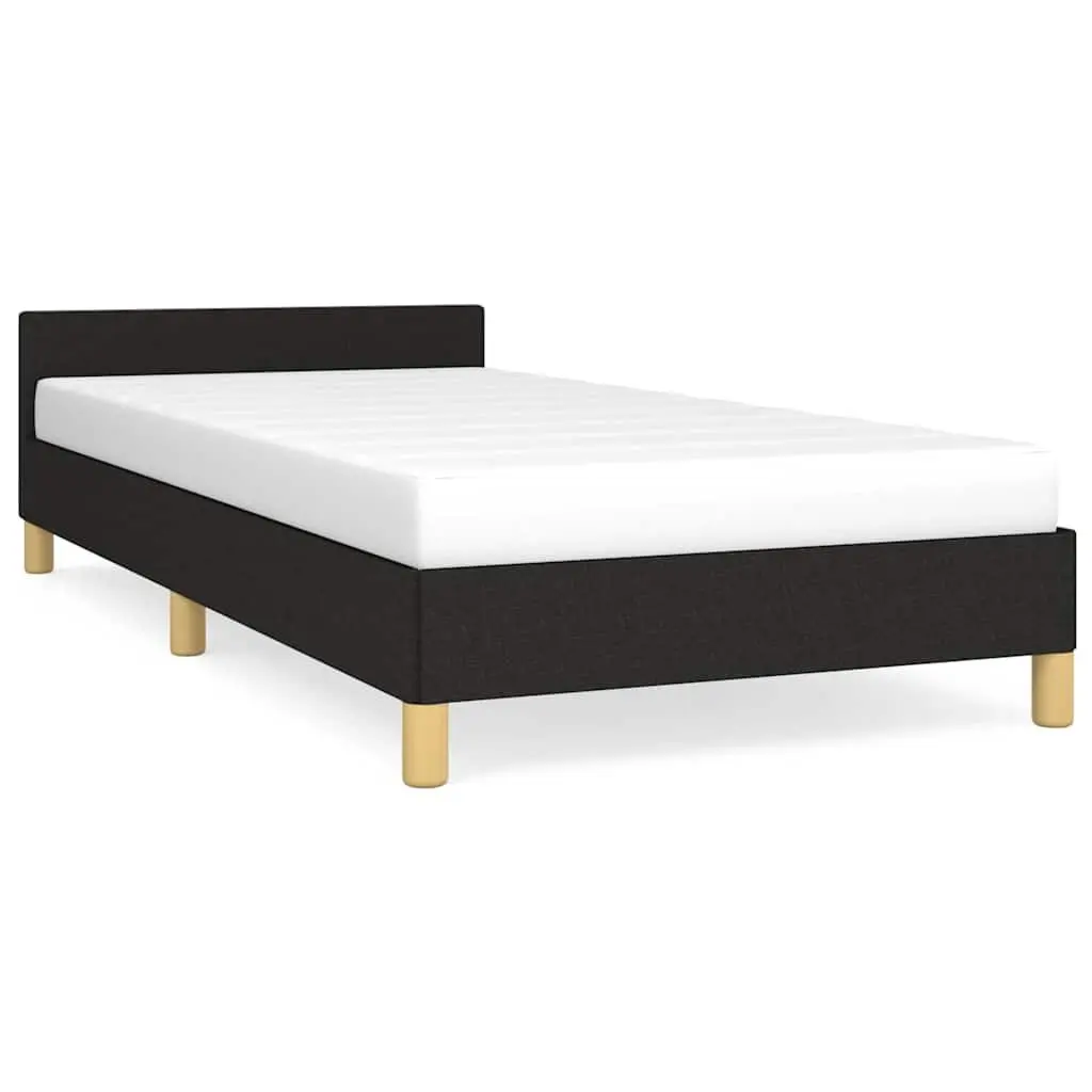 King Single Bed Frame in Black Fabric