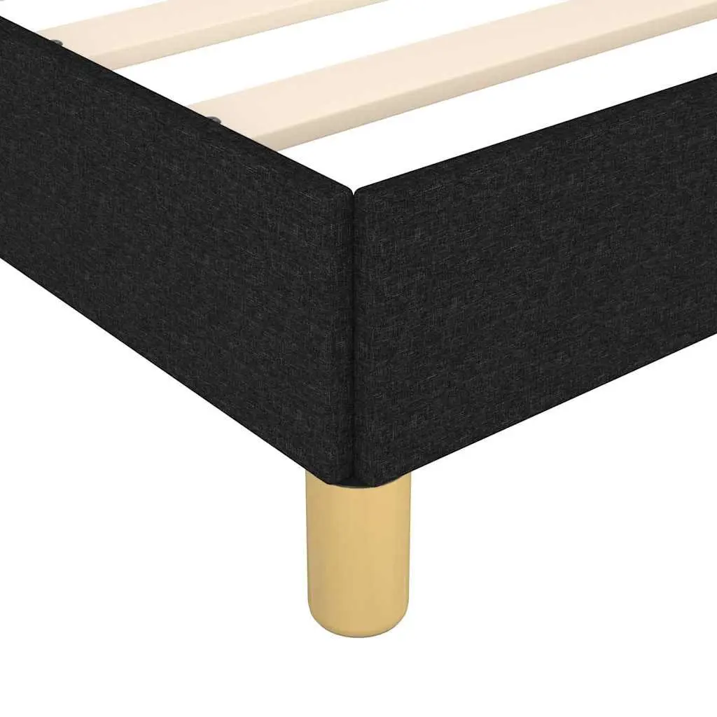 King Single Bed Frame in Black Fabric