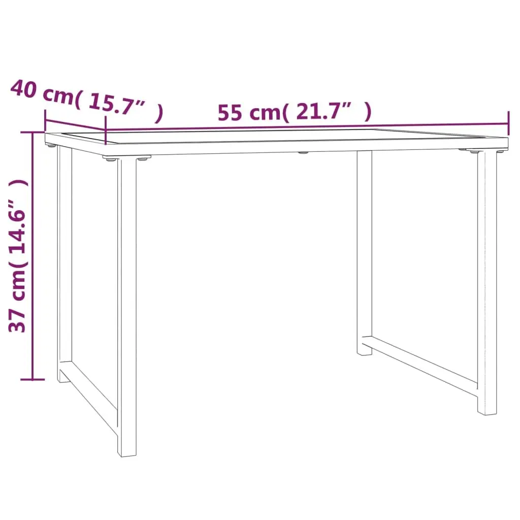 Anthracite Garden Table for Outdoor Use
