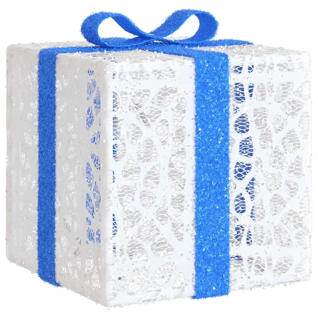 Lighted Christmas Boxes Set of 3 Warm White LED Decoration
