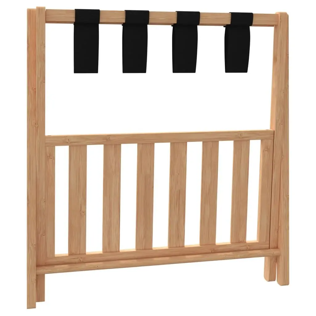 Luggage Rack Bamboo Foldable Suitcase Stand Brown 68 x 38 x 58 cm