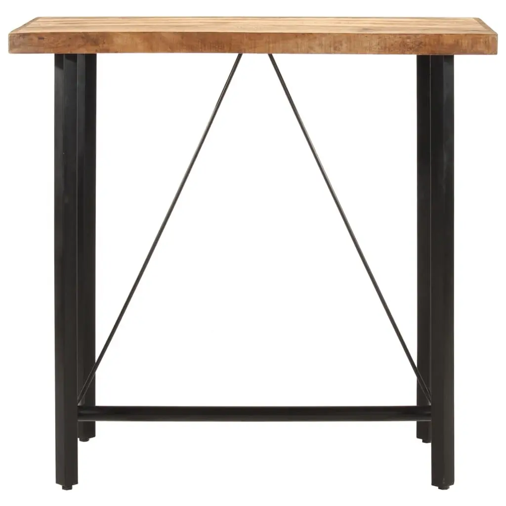 Bar Table with Solid Mango Wood and Iron Frame