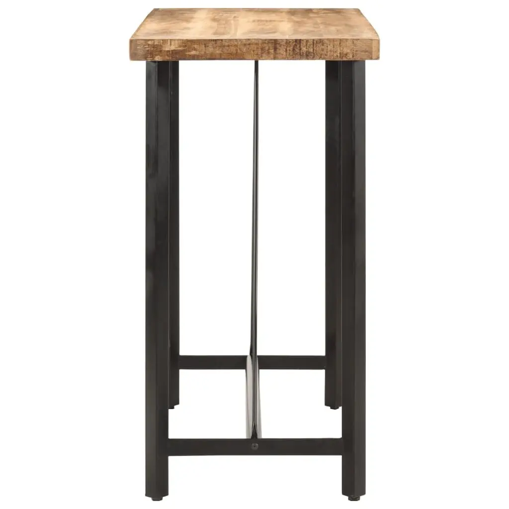 Bar Table with Solid Mango Wood and Iron Frame