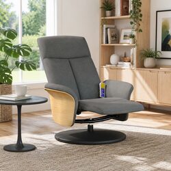 Durable Grey Massage Recliner Chair with Adjustable Features