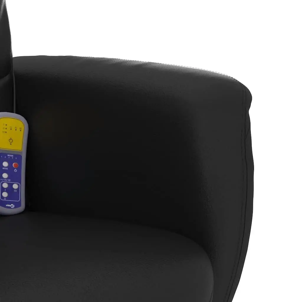 Faux Leather Massage Recliner with Footstool