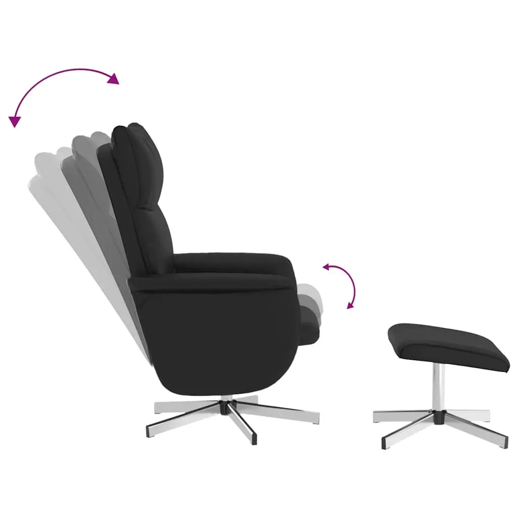 Faux Leather Massage Recliner with Footstool