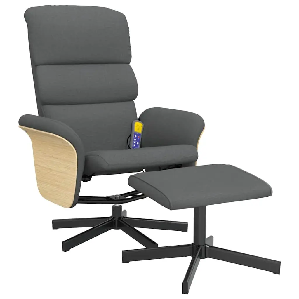 Massage Recliner Chair with Footstool Vibration Armchair Swivel Relaxing Seat