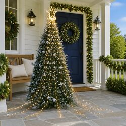 Warm White Christmas Tree Lights 320 LEDs 375cm Waterproof