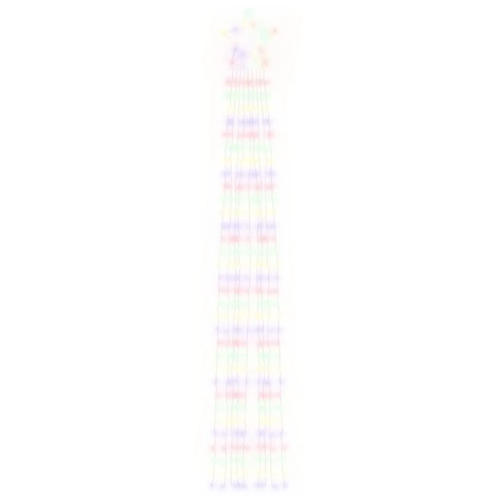 320 LED Multicolour Christmas Tree Light 375cm
