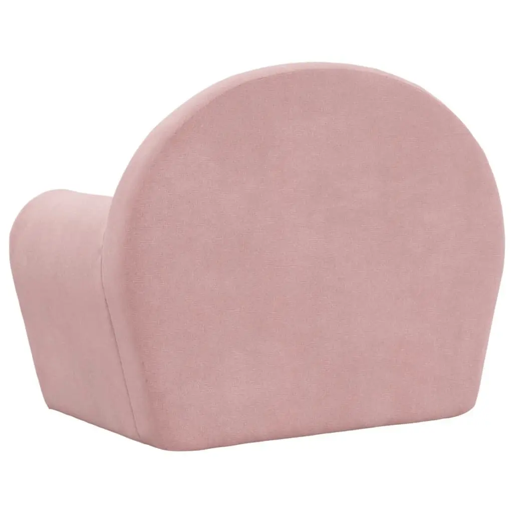 Soft Plush Pink Kids Sofa for Comfort and Support