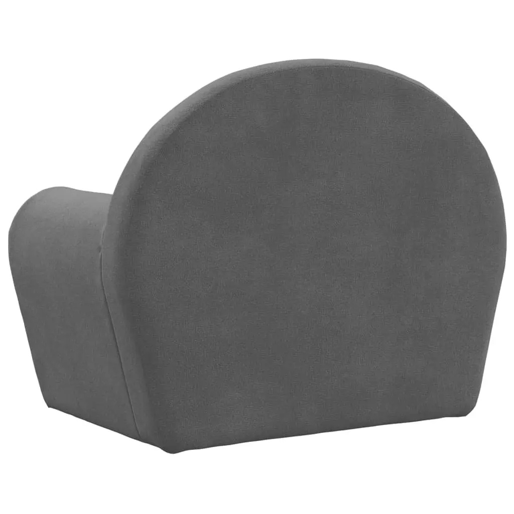 Anthracite Kids Sofa Bed with Plush Comfort