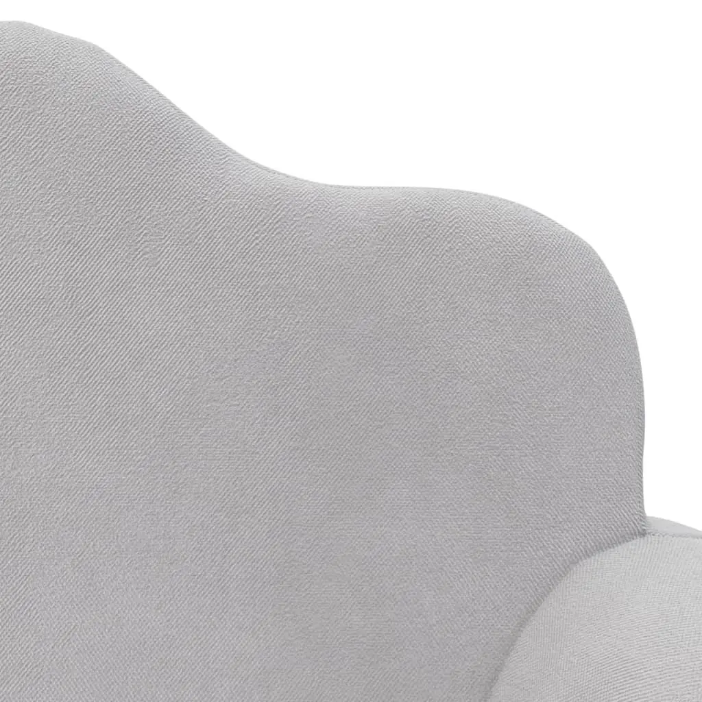 Kids Sofa Bed 2-Seater Grey Soft Plush Fold Out Armchair Toddler Couch