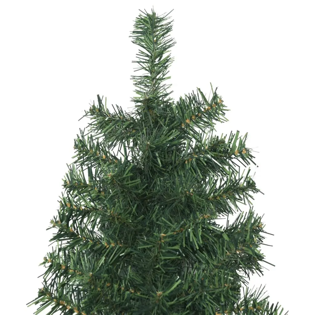 Slim Christmas Tree PVC 300 cm Green Pencil Style with Metal Stand