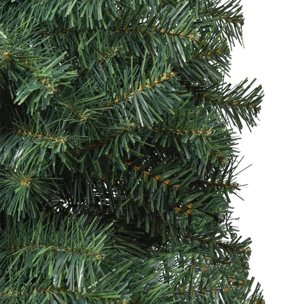 Slim Christmas Tree PVC 300 cm Green Pencil Style with Metal Stand