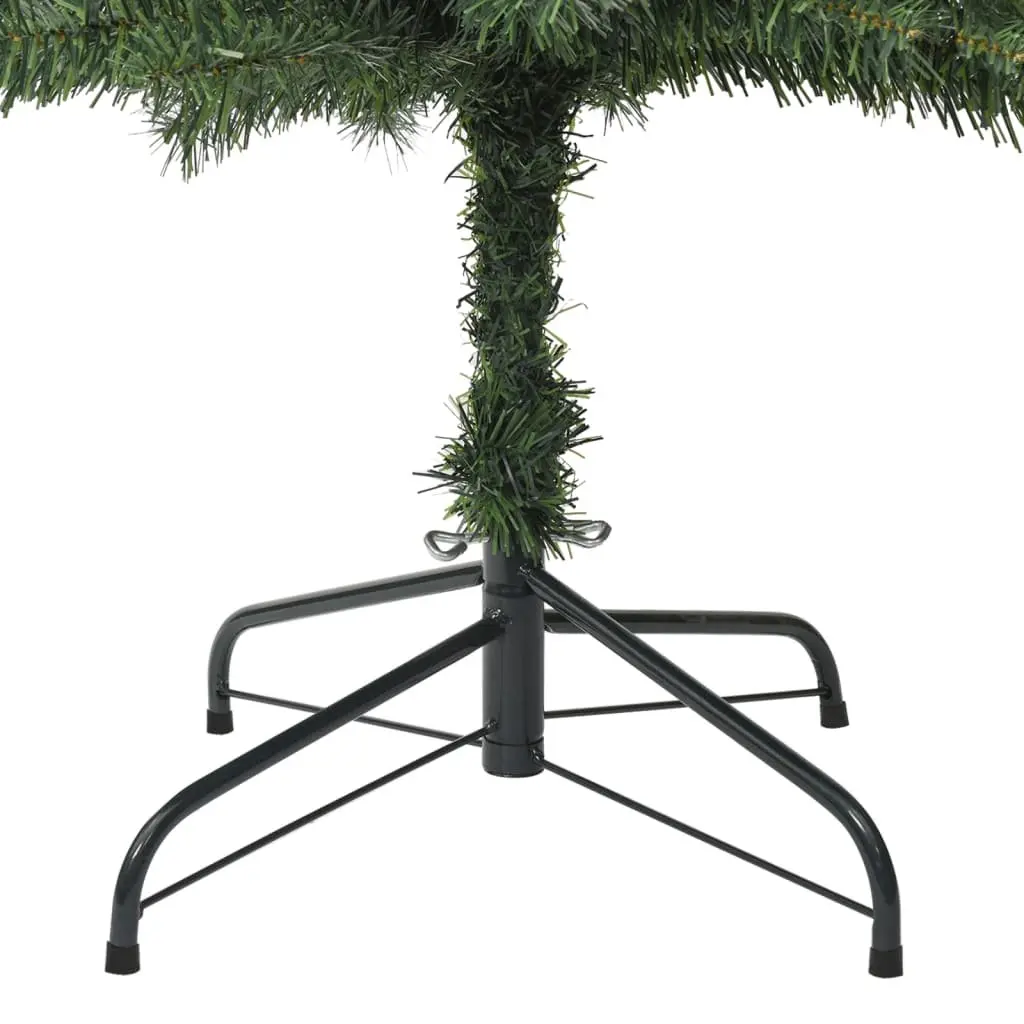 Slim Christmas Tree PVC 300 cm Green Pencil Style with Metal Stand
