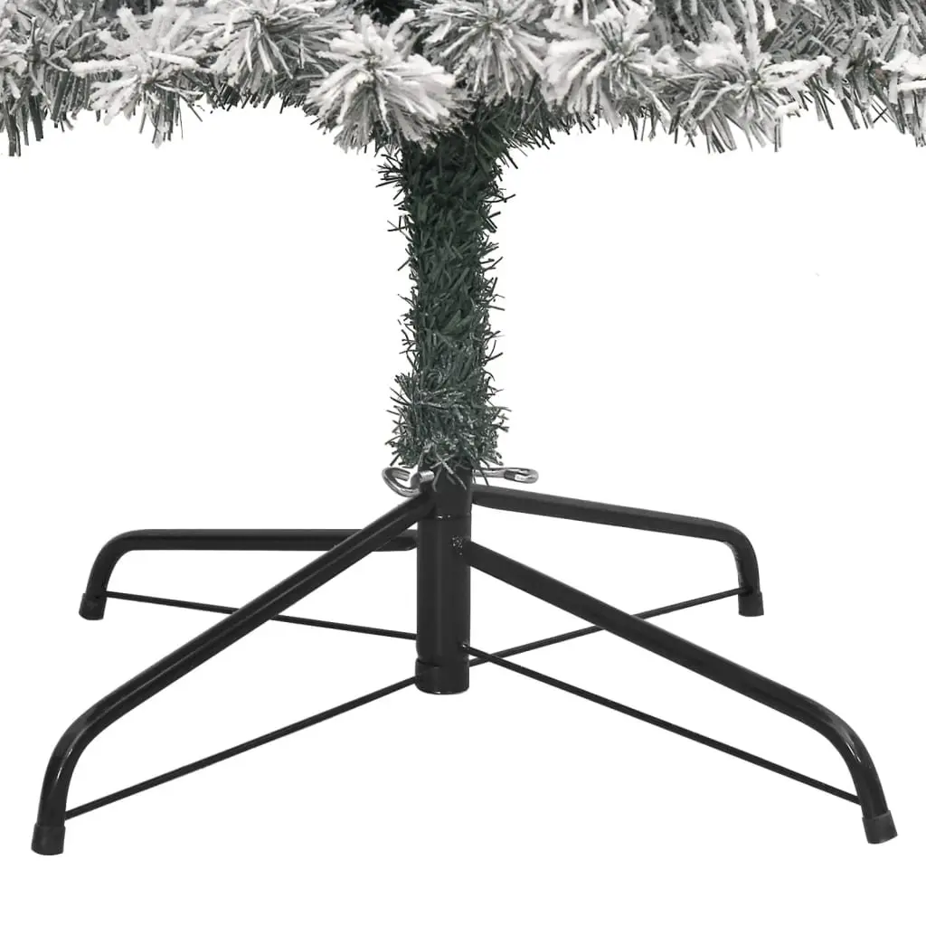 Slim Christmas Tree PVC 270cm White Flocked Snow