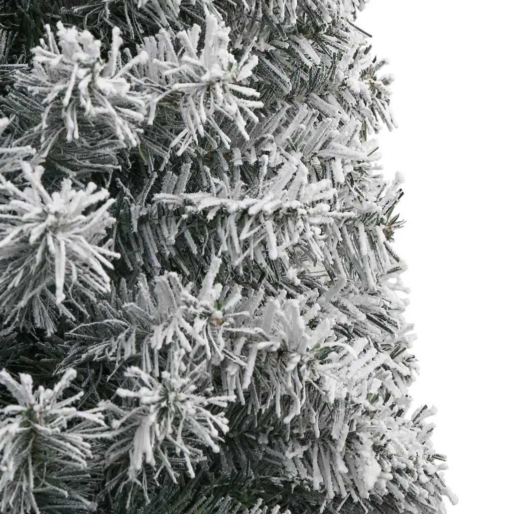 300cm White Flocked Snow Slim Christmas Tree