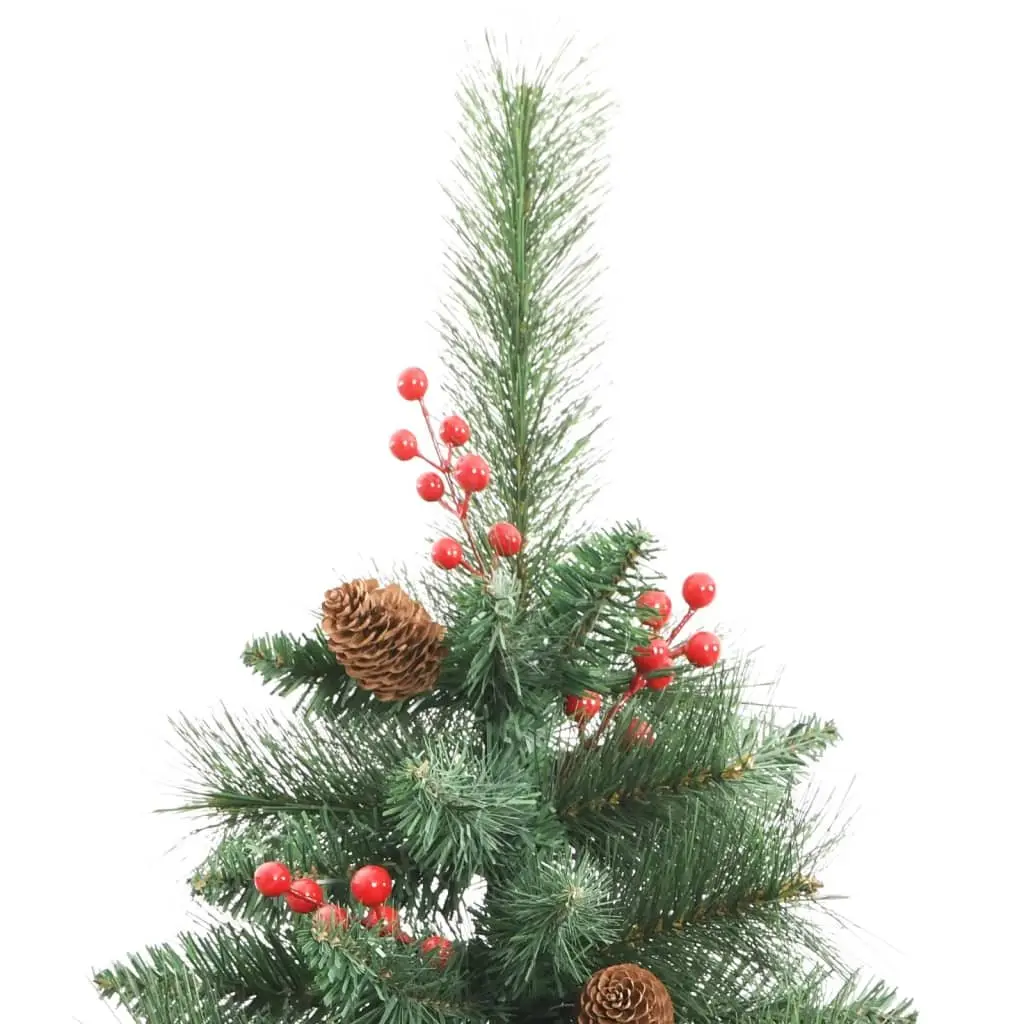 180cm Hinged Christmas Tree in Green with Decor