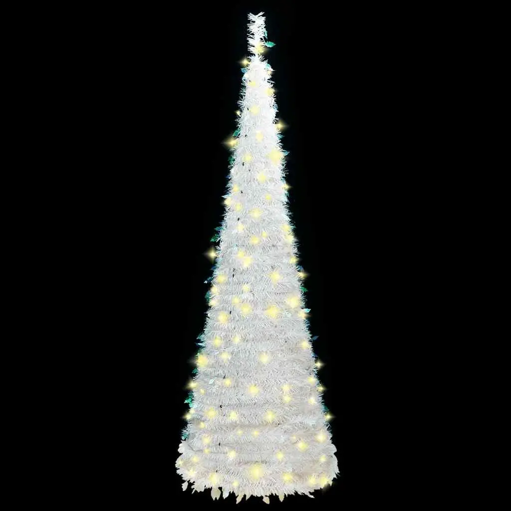 Pop-up Artificial Christmas Tree 150cm with 100 LEDs
