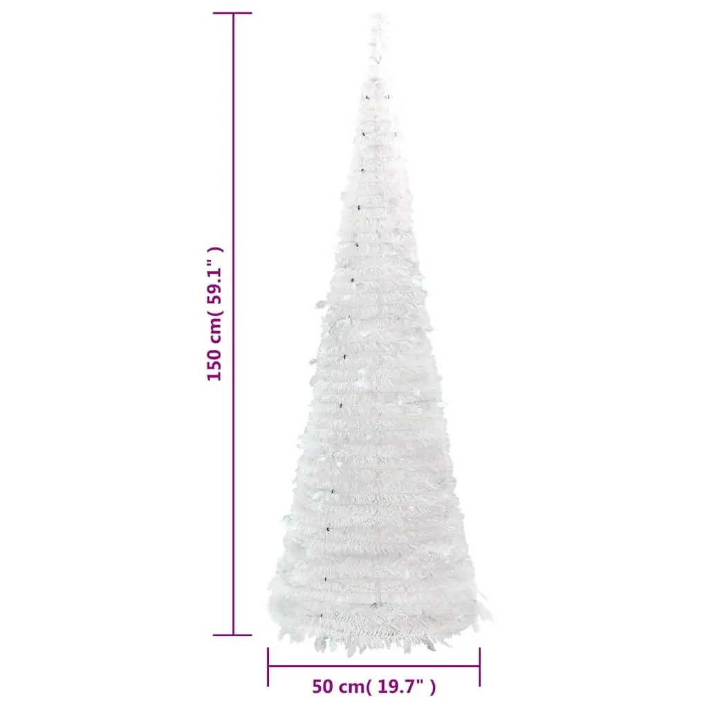Pop-up Artificial Christmas Tree 150cm with 100 LEDs