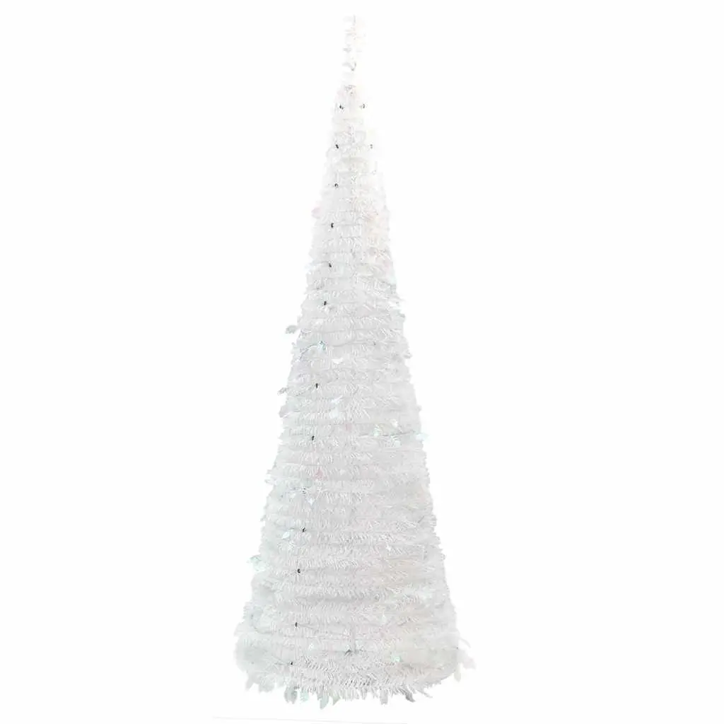 180cm White Pop-Up Christmas Tree with 150 LEDs