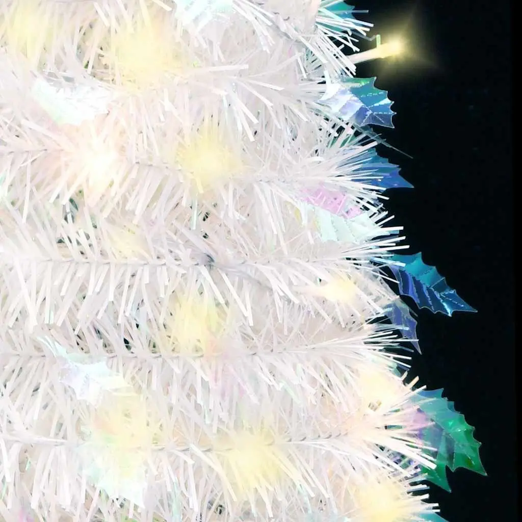 Artificial Christmas Tree PVC 210cm White 200 LEDs