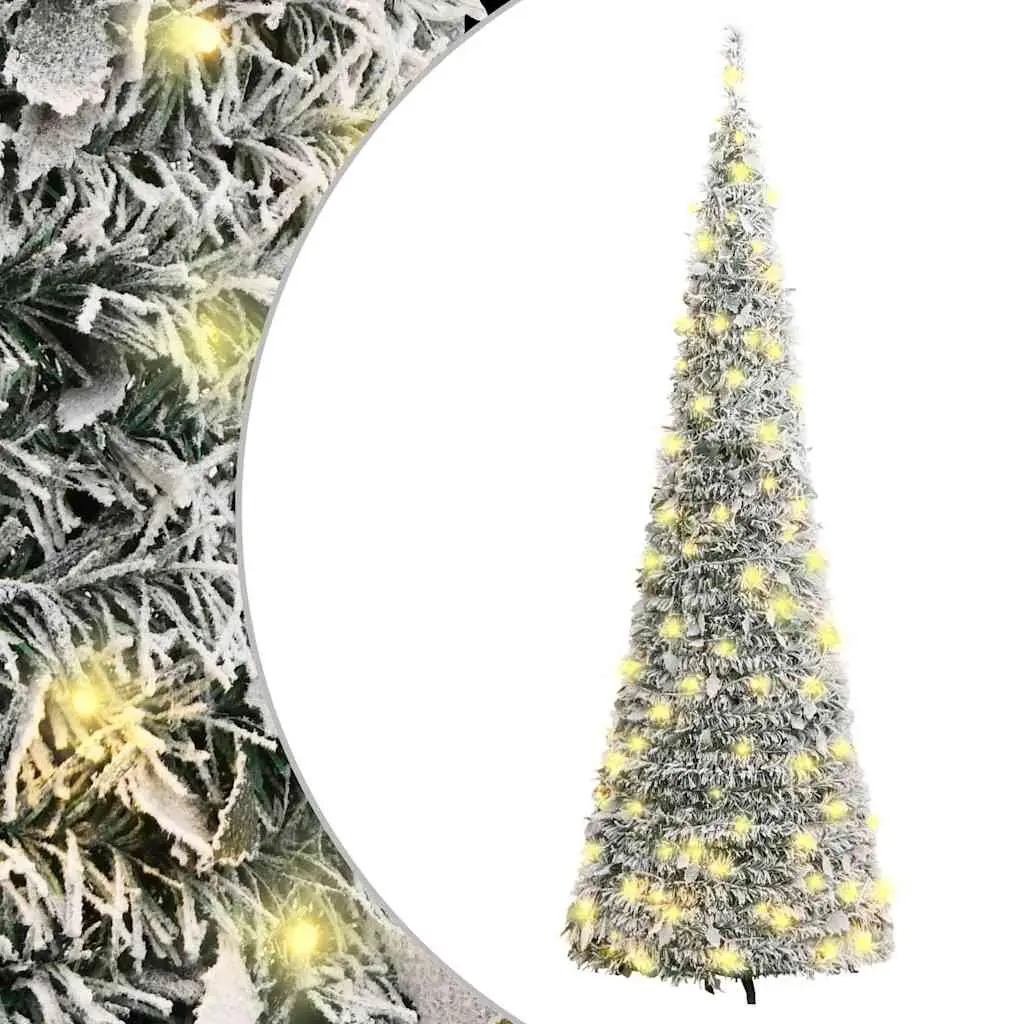 180cm Pop-up Flocked Snow Artificial Christmas Tree