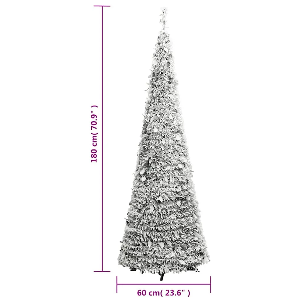 180cm Pop-up Flocked Snow Artificial Christmas Tree